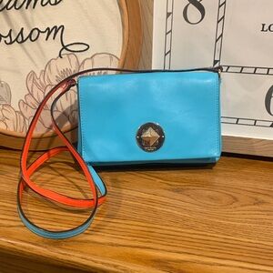 Kate Spade Vibrant Blue and Orange Crossbody Bag